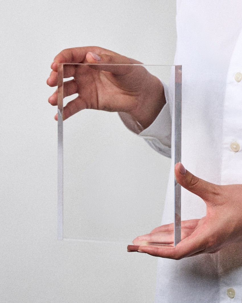 Acrylglas Pokal im VITRA CUSTOM A5 rechteckigen Ehrentafeln-Format zum Personalisieren von Modell gehalten Sustain Awards